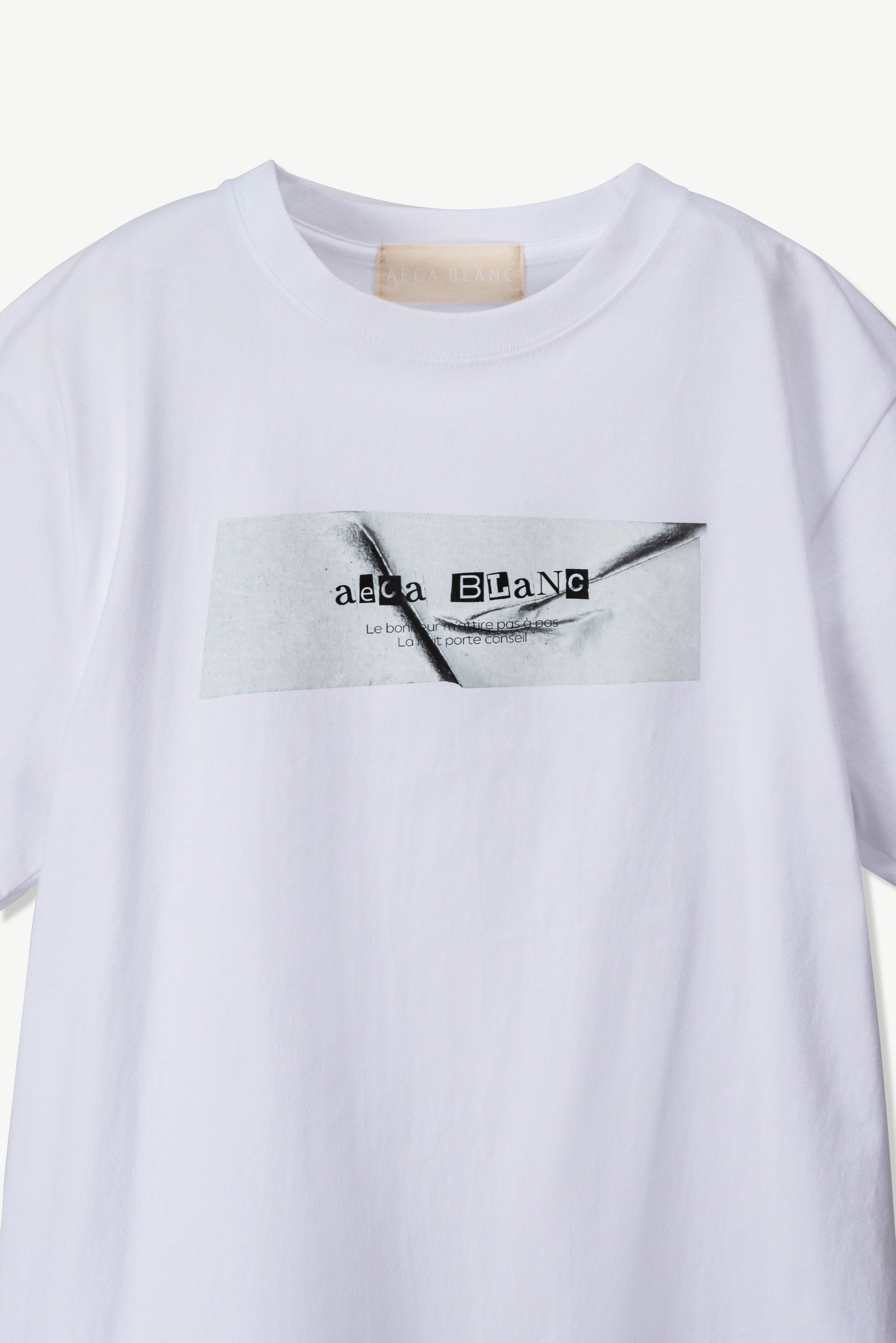 ボックスロゴプリントTシャツ - AECA BLANC