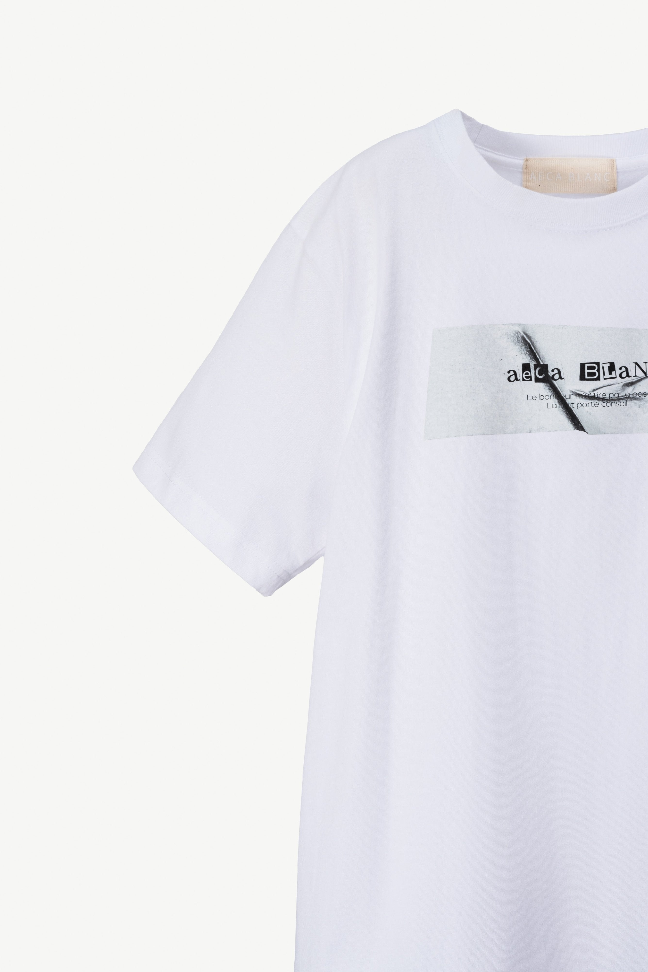 ボックスロゴプリントTシャツ - AECA BLANC