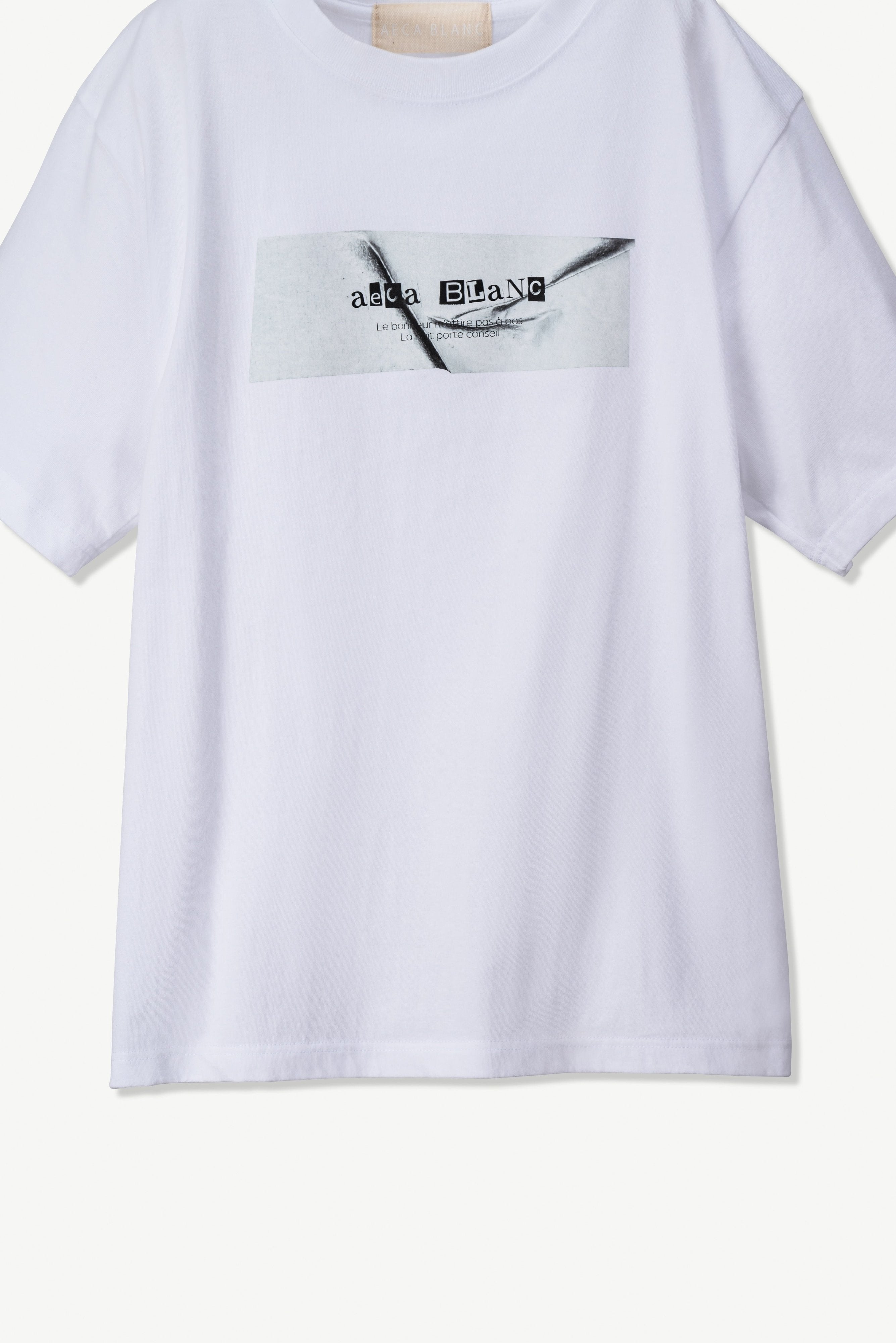 ボックスロゴプリントTシャツ - AECA BLANC