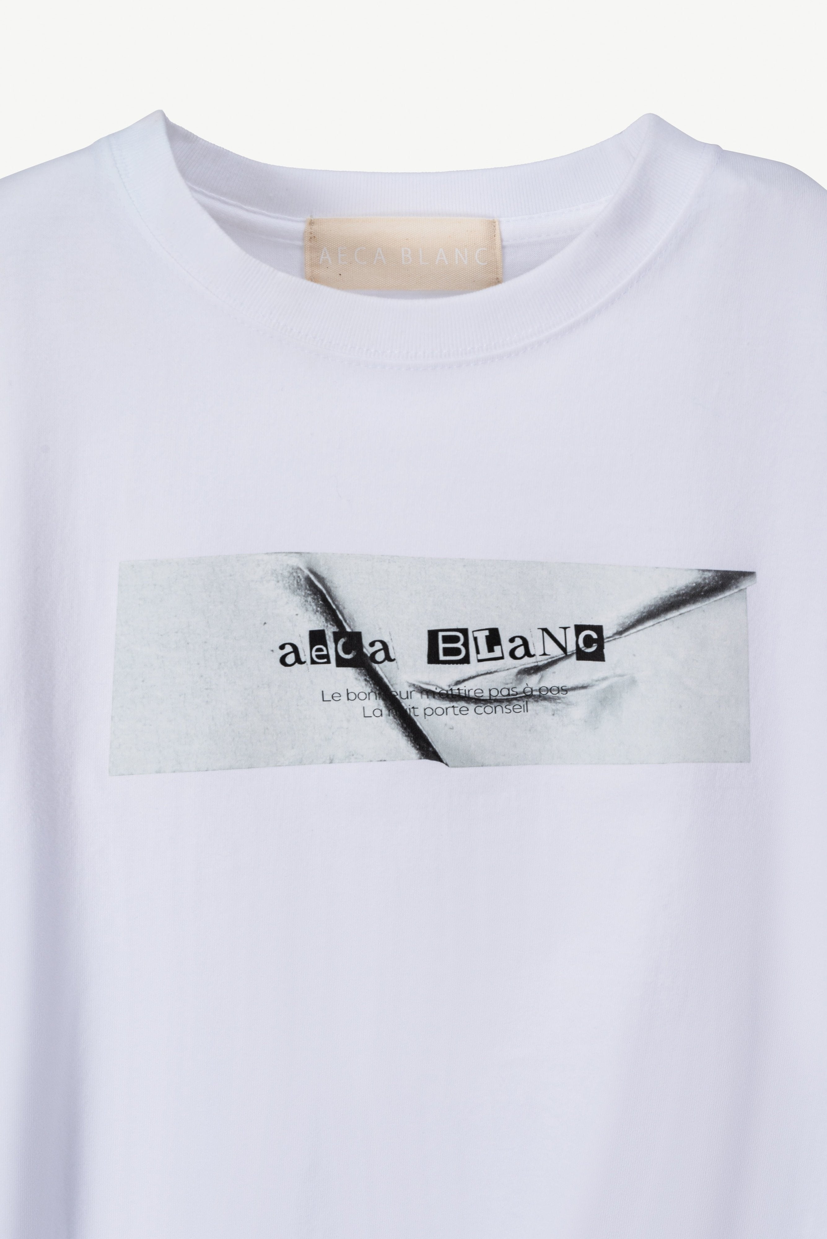 ボックスロゴプリントTシャツ - AECA BLANC